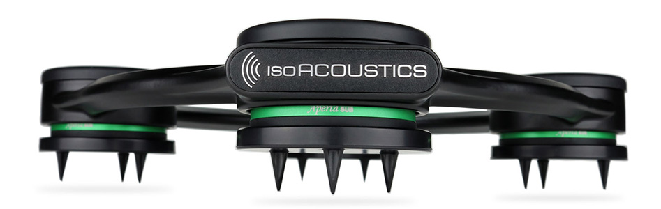 ISOACOUSTICS APERTA SUB Support de caisson de basses / Subwoofer 265x290x33 mm 36.3kg Noir (Unité)